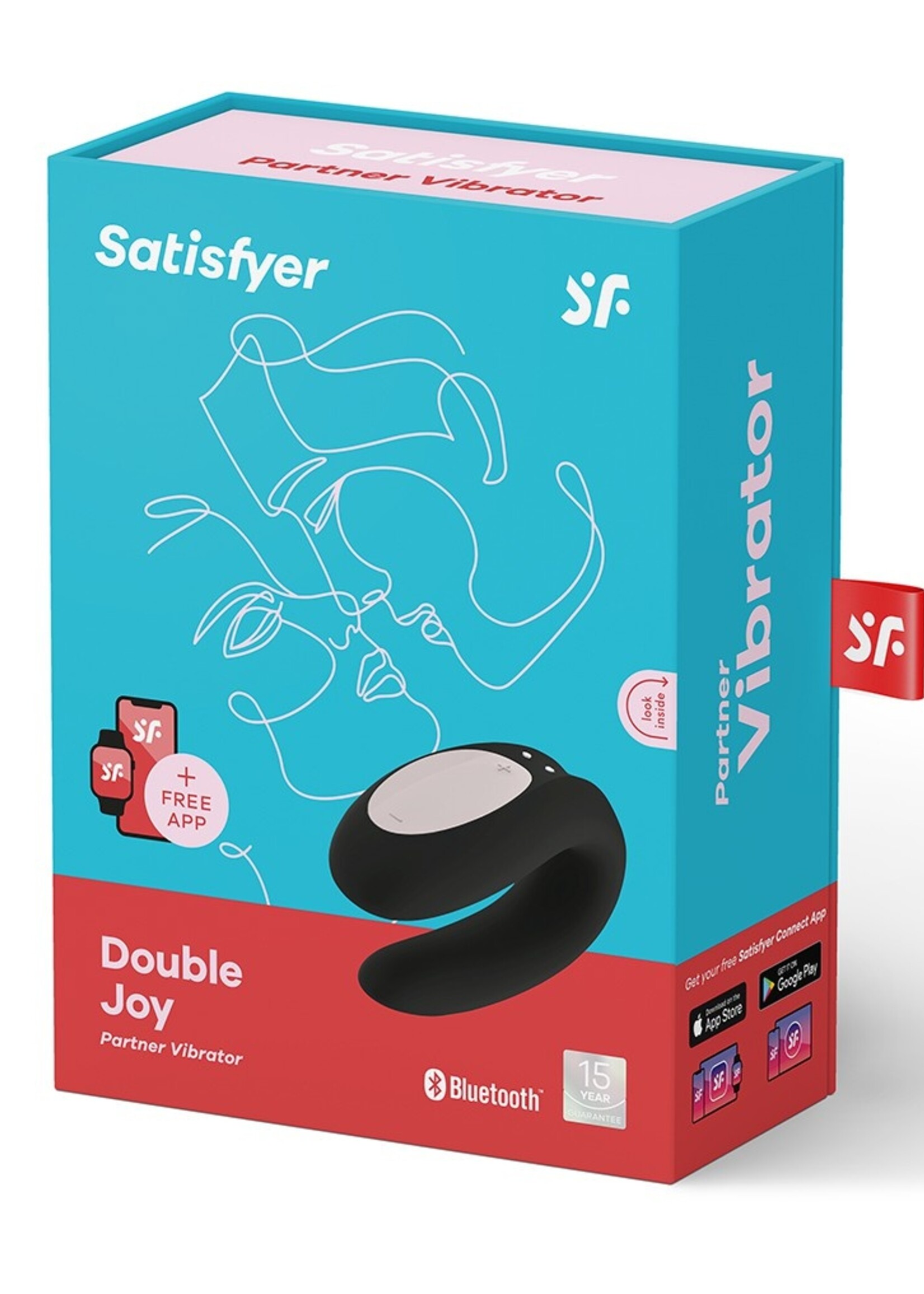 Satisfyer Double Joy Black  / incl. Bluetooth and App