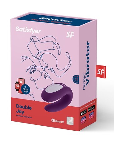 Satisfyer Satisfyer Double Joy Purple  / incl. Bluetooth and App Satisfyer Satisfyer Double Joy Purple  / incl. Bluetooth and App