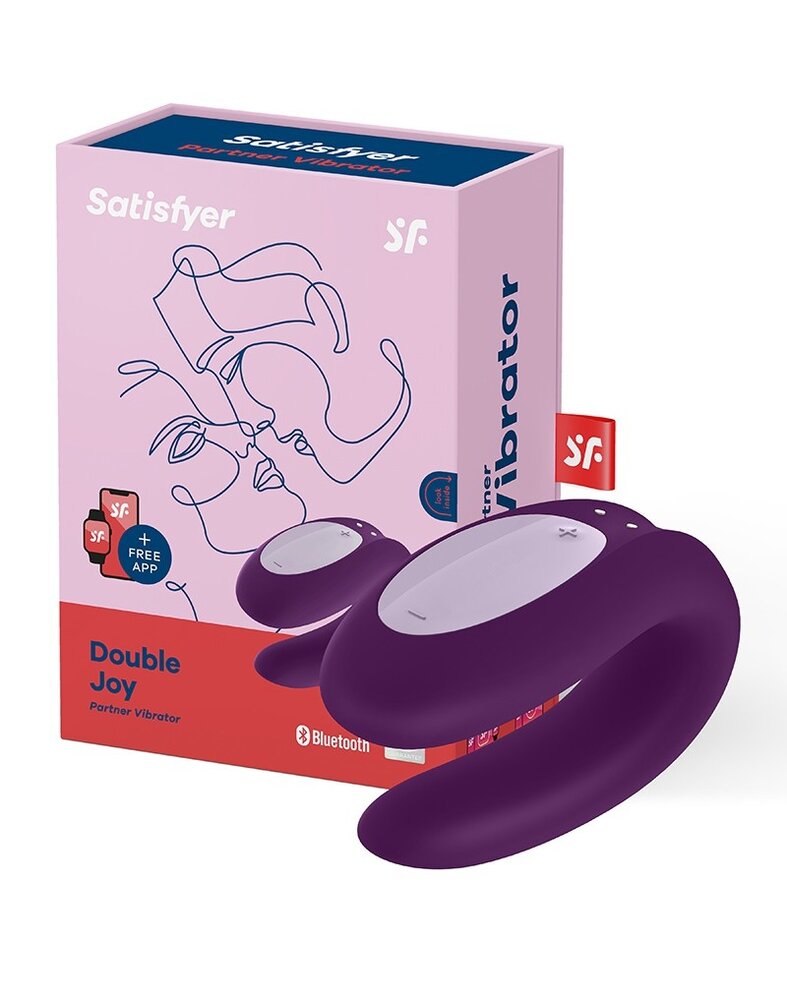 Satisfyer Satisfyer Double Joy Purple  / incl. Bluetooth and App Satisfyer Satisfyer Double Joy Purple  / incl. Bluetooth and App