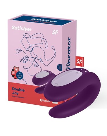 Satisfyer Double Joy Purple  / incl. Bluetooth and App