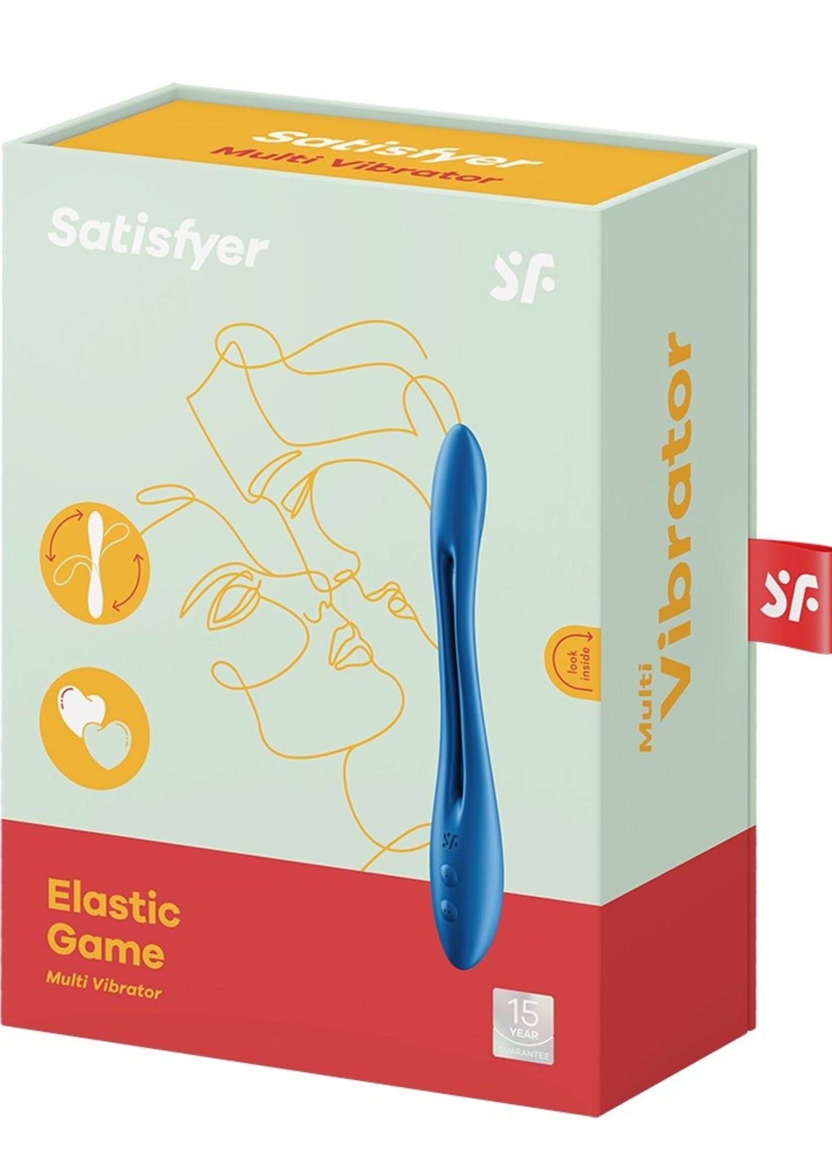 Satisfyer Elastic Game – een vibrator voor stellen met een flexibele vorm.