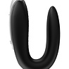 Satisfyer Double Fun - Vibromasseur de luxe pour couple - Noir