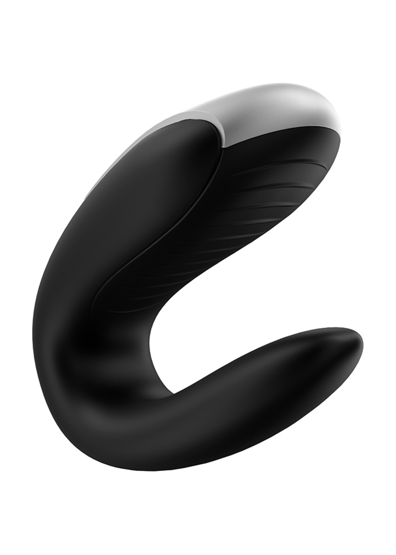 Satisfyer Double Fun - Vibromasseur de luxe pour couple - Noir