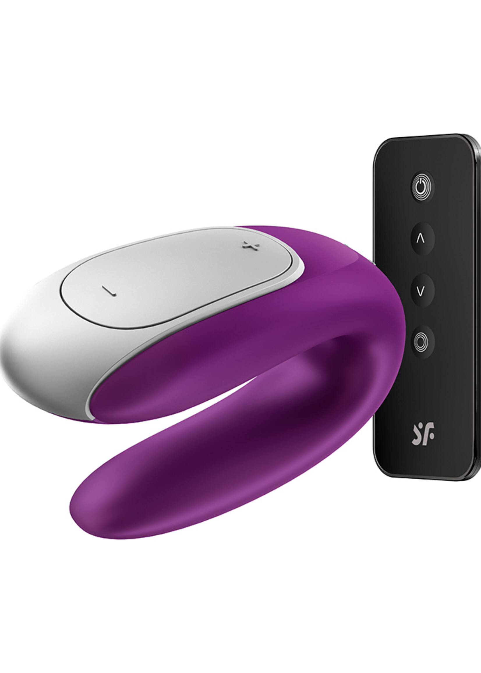 Satisfyer Double Fun - Vibromasseur de luxe pour couple - Violet