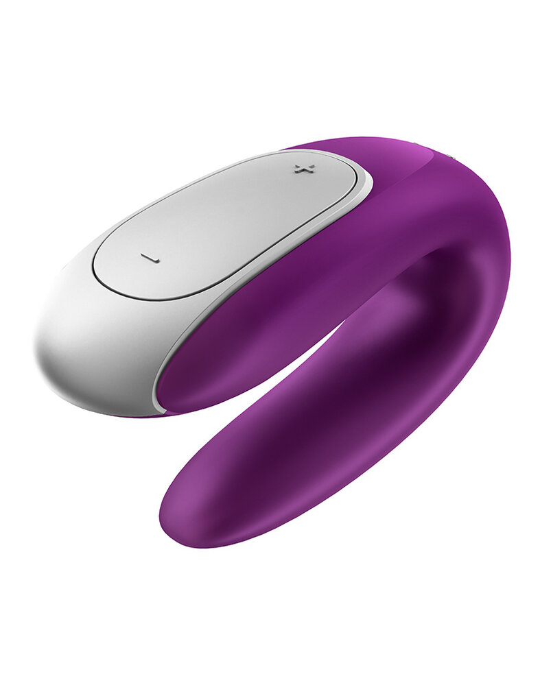 Satisfyer Satisfyer - Double Fun - Luxe Couple Vibrator - Purple Satisfyer Satisfyer - Double Fun - Luxe Couple Vibrator - Purple