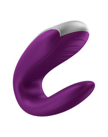 Satisfyer Double Fun - Vibromasseur de luxe pour couple - Violet