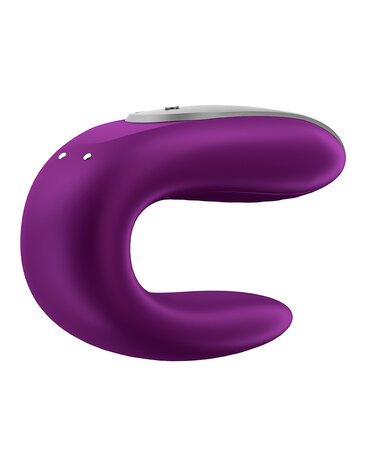 Satisfyer Double Fun - Vibromasseur de luxe pour couple - Violet