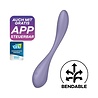 Satisfyer G-Spot Flex 5+ - Vibromasseur flexible pour point G (avec contrôle par application) - Lilas