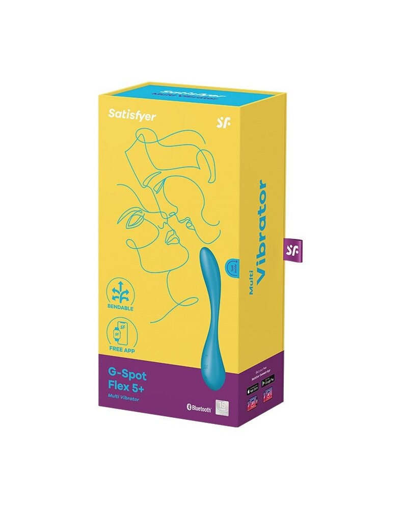 Satisfyer Satisfyer - G-Spot Flex 5+ - Flexible G-Spot Vibrator (mit App-Steuerung) - Blau