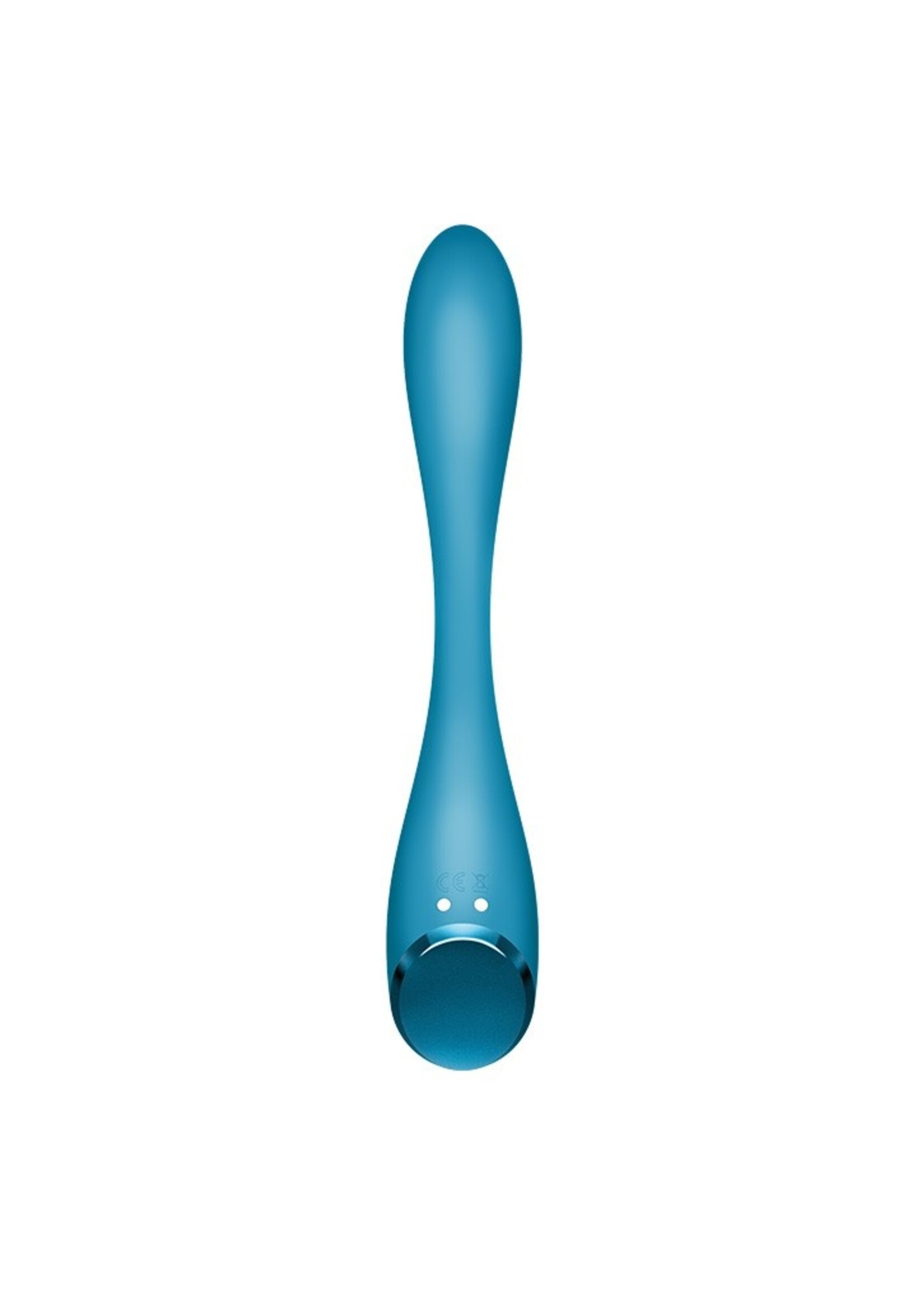 Satisfyer G-Spot Flex 5+ - Vibromasseur flexible pour point G (avec contrôle par application) - Bleu