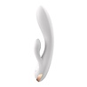 Satisfyer Double Flex - Vibrateur rabbit - Blanc