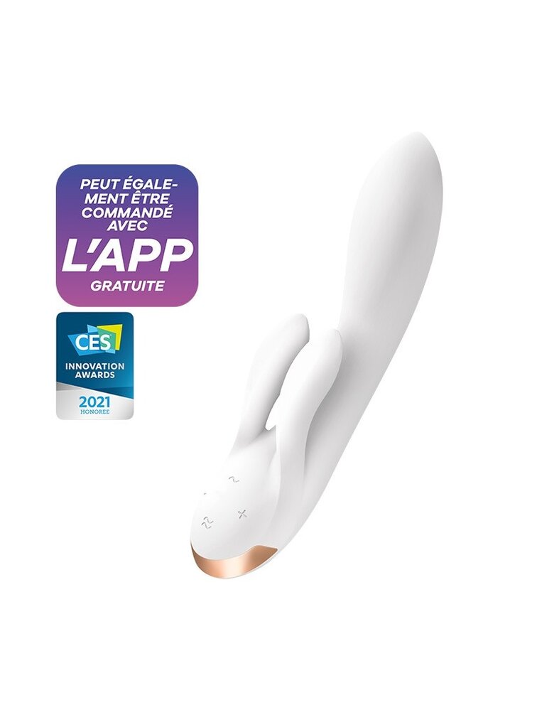 Satisfyer Double Flex – Rabbit Vibrator mit App & 3 Motoren