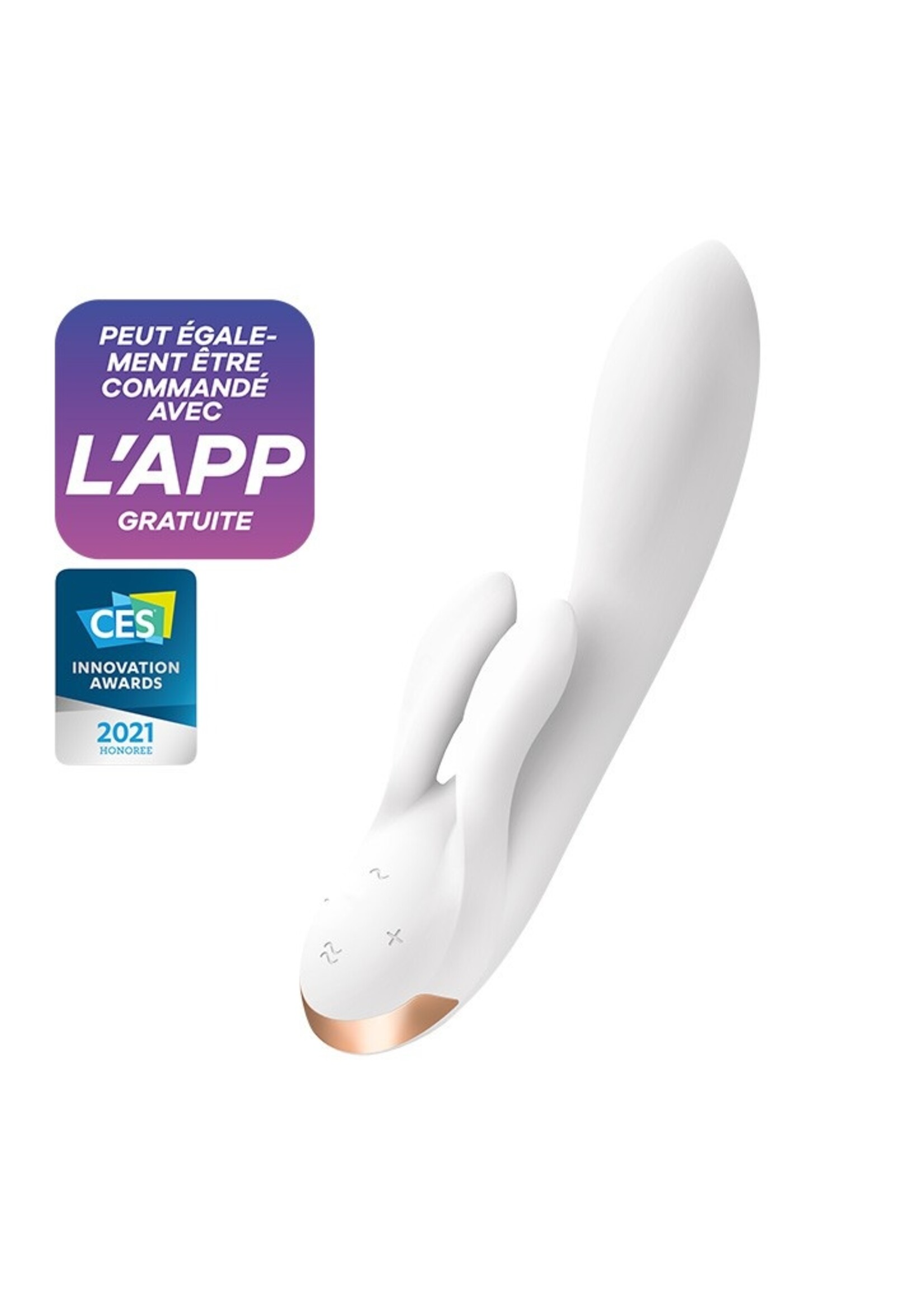 Satisfyer Double Flex – Rabbit Vibrator mit App & 3 Motoren