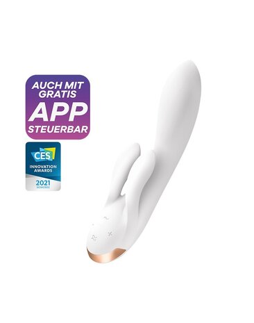 Satisfyer Double Flex – Rabbit Vibrator mit App & 3 Motoren