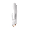 Satisfyer Double Flex - Vibrateur rabbit - Blanc