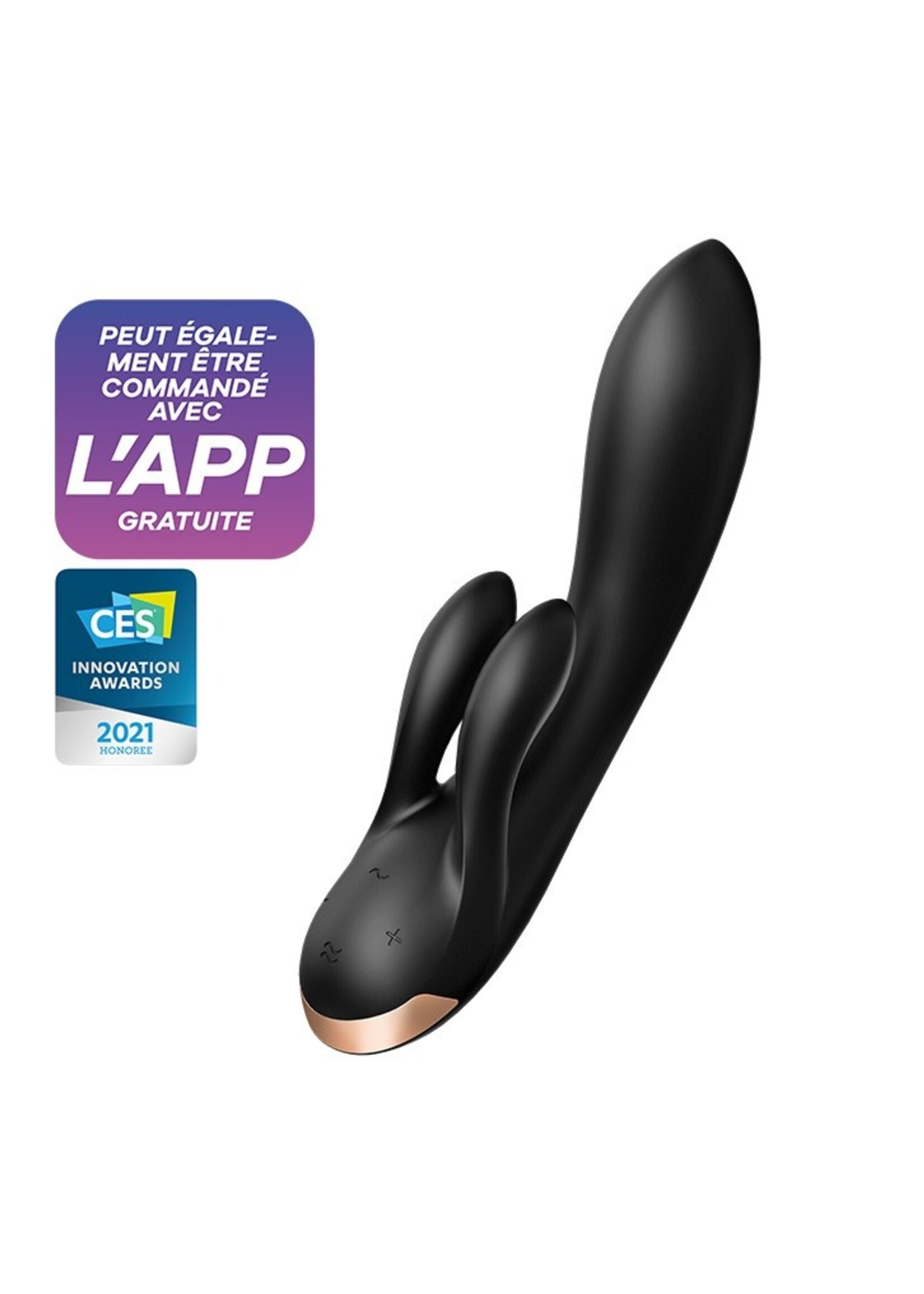 Satisfyer Double Flex – Rabbit Vibrator mit App & 3 Motoren