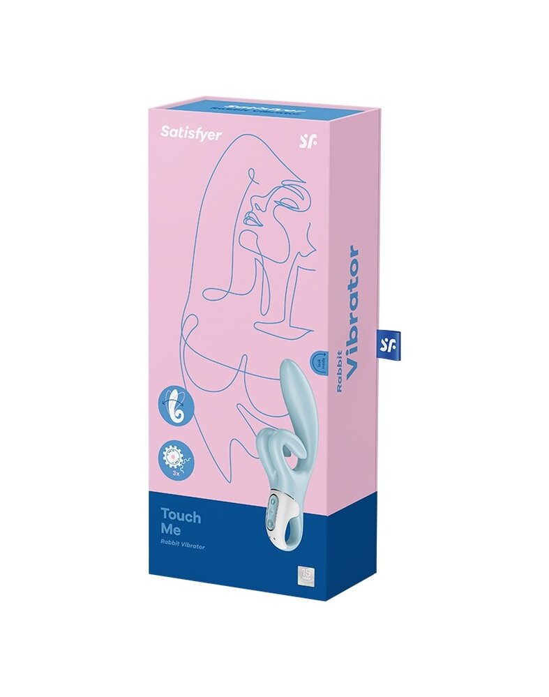 Satisfyer Touch Me - Vibromasseur Rabbit - Bleu Clair