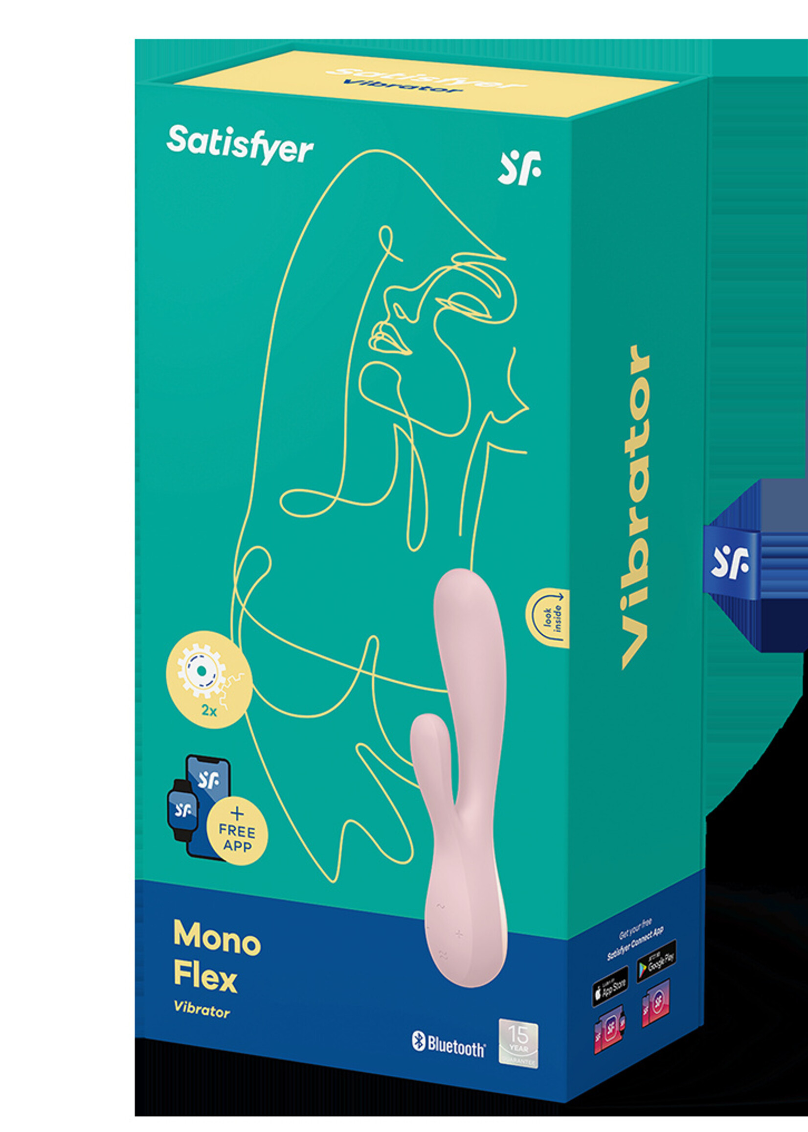 Satisfyer Mono Flex Mauve / incl. Bluetooth and App