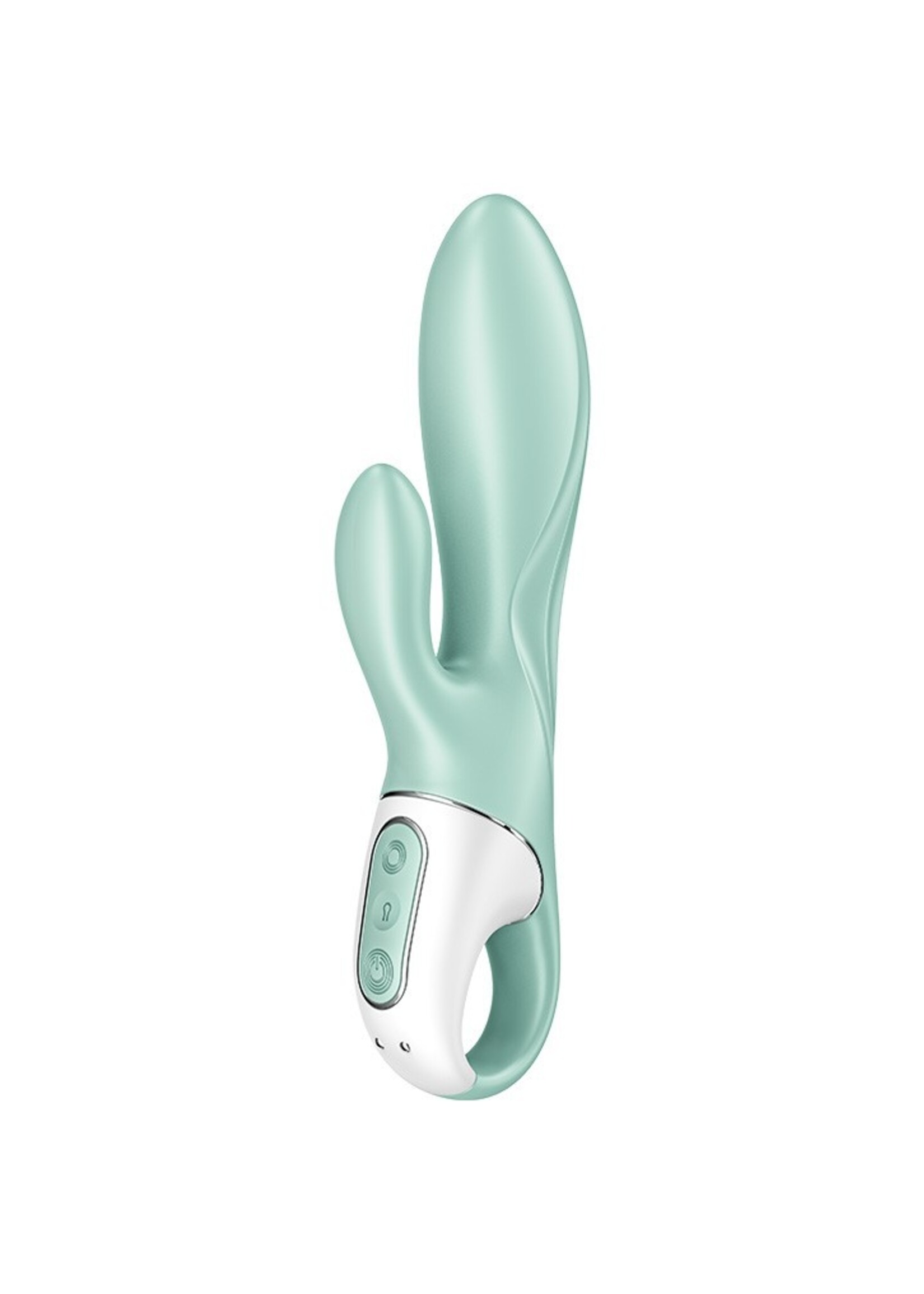 Satisfyer Air Pump Bunny 5+ - Vibromasseur rabbit gonflable (avec contrôle par application) - Menthe