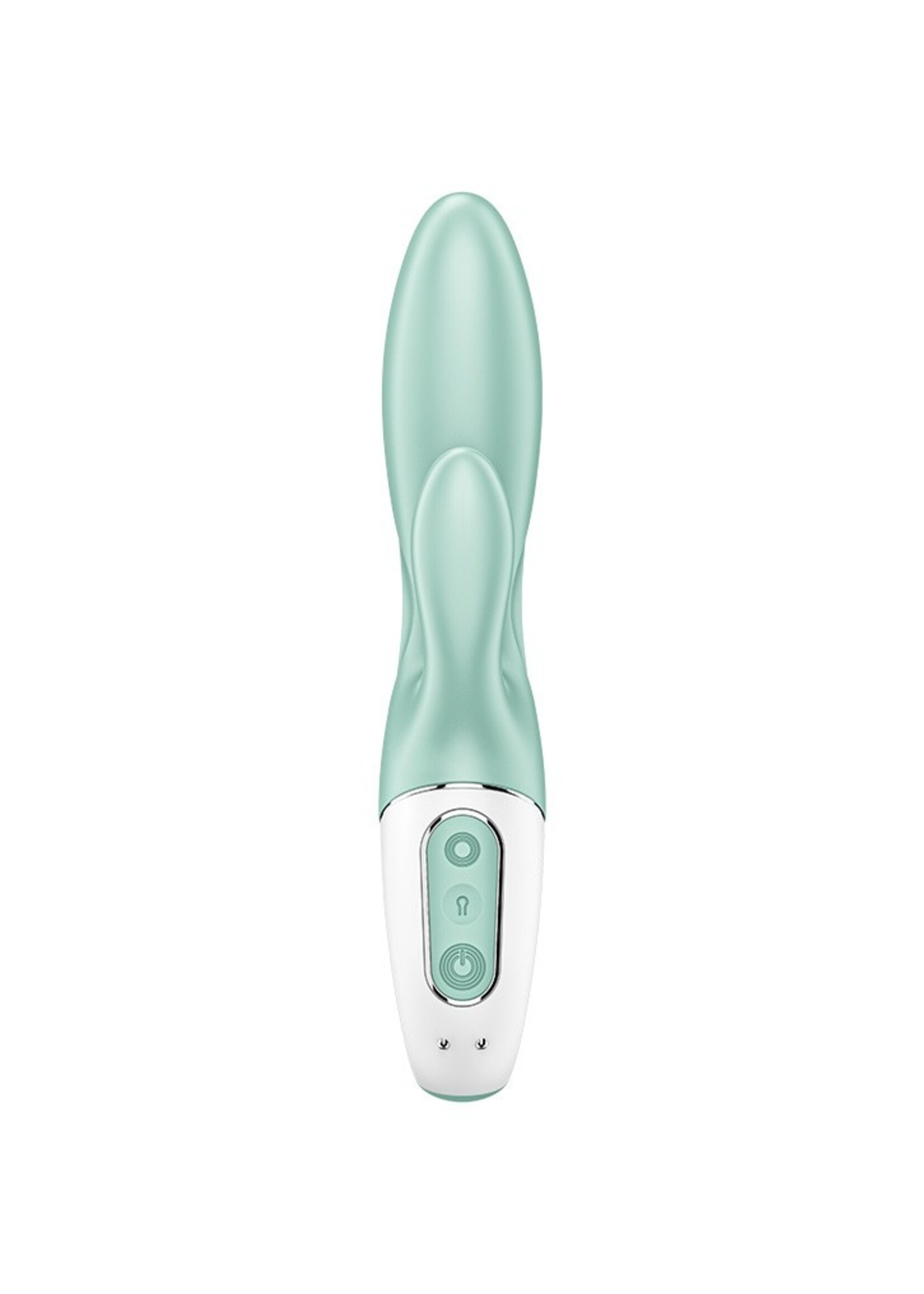 Satisfyer Air Pump Bunny 5+ - Vibromasseur rabbit gonflable (avec contrôle par application) - Menthe