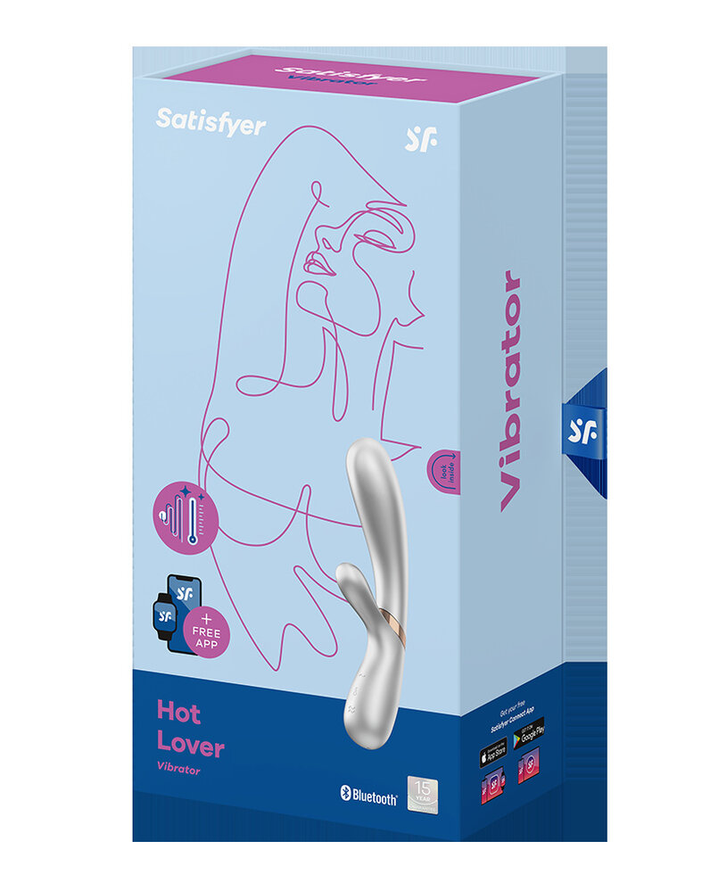 Satisfyer Satisfyer - Hot Lover - Vibromasseur Chauffant - Argent