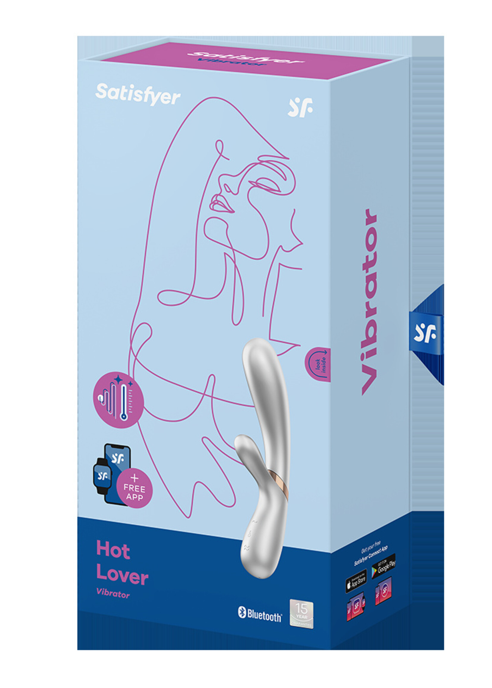 Satisfyer Hot Lover - Konijnvibrator met warmte- en app-bediening