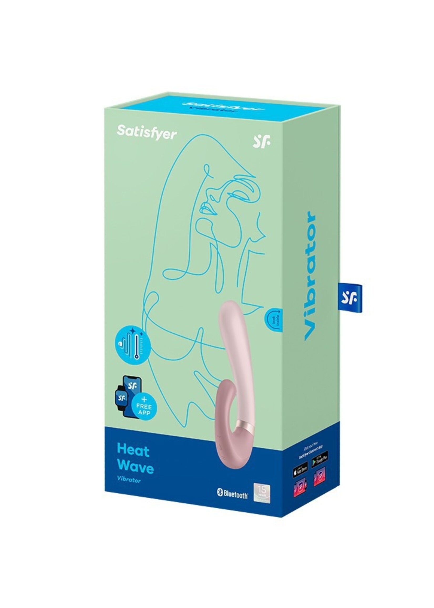 Satisfyer Heat Wave - Vibrateur rabbit chauffant - Mauve