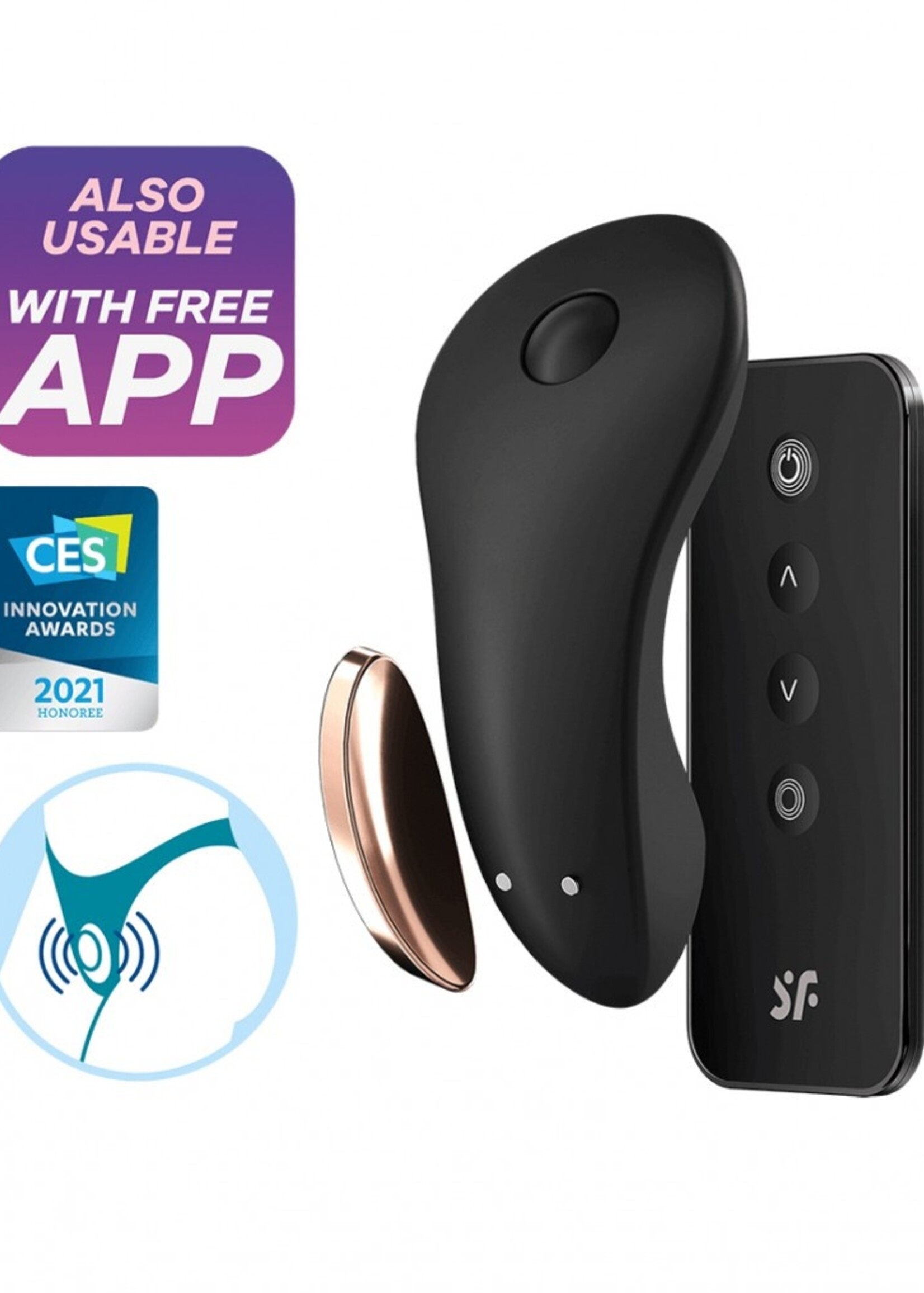 Satisfyer Little Secret - Panty Vibrator - Noir