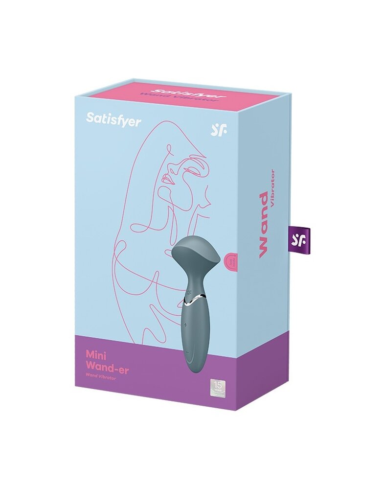 Satisfyer Satisfyer - Mini Wand-er - Wand Vibrator - Grey