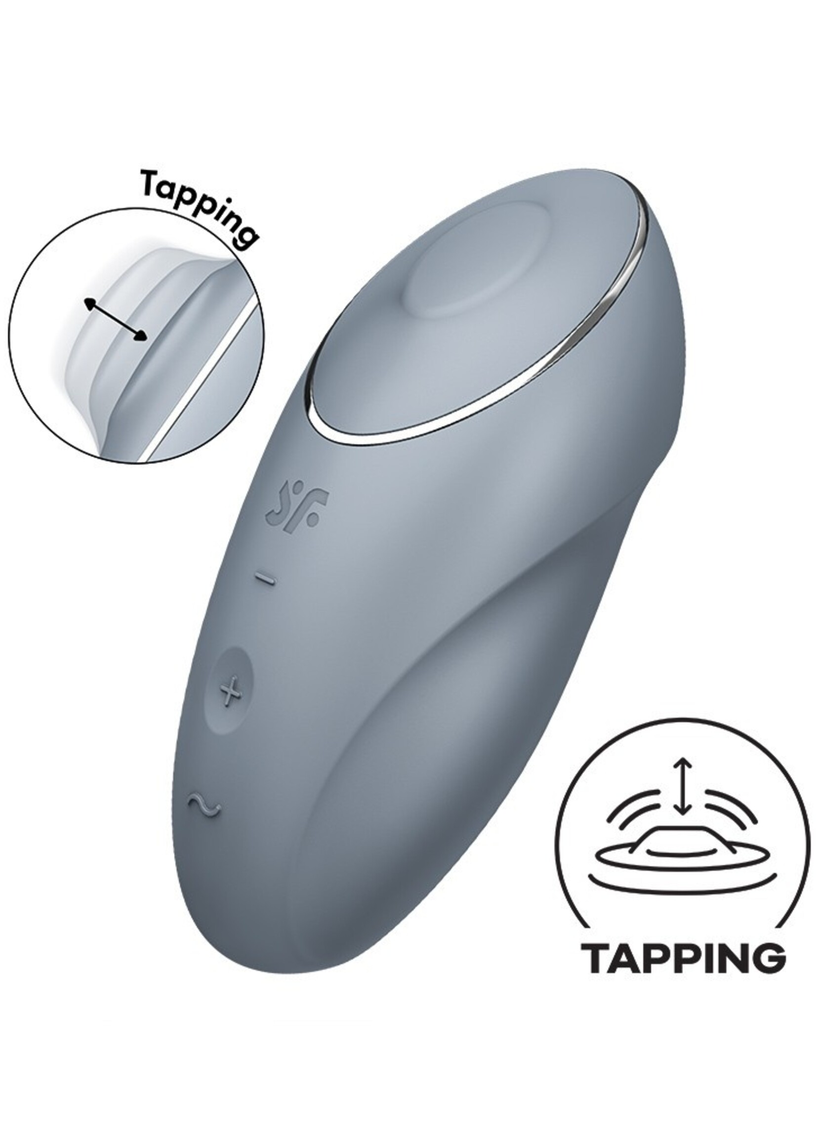 Satisfyer Tap & Climax 1 - Blue Grey