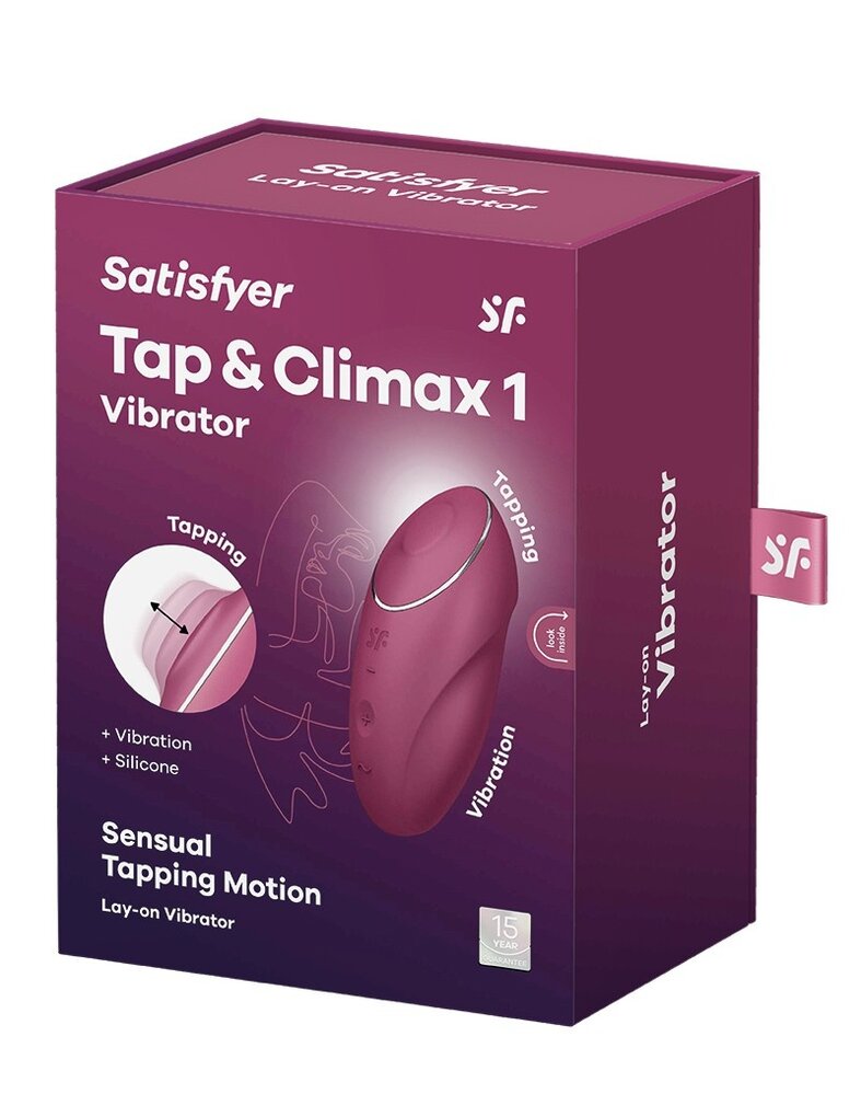 Satisfyer Tap & Climax 1 – Drukgolfvibrator met klopfunctie Satisfyer Tap & Climax 1 – Drukgolfvibrator met klopfunctie