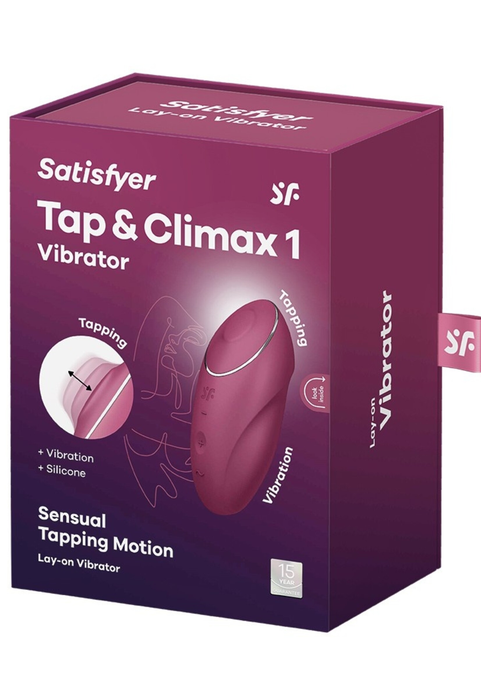 Satisfyer Tap & Climax 1 – Drukgolfvibrator met klopfunctie