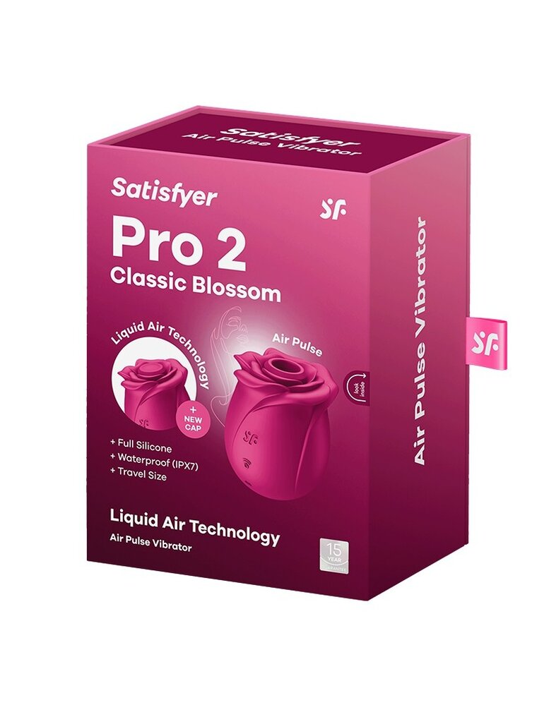 Satisfyer Pro 2 Classic Blossom – G-Punkt Vibrator mit Liquid-Air-Kappe