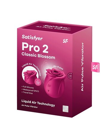 Satisfyer Satisfyer - Pro 2 Classic Blossom - Air Pulse Vibrator - Red Satisfyer Satisfyer - Pro 2 Classic Blossom - Air Pulse Vibrator - Red