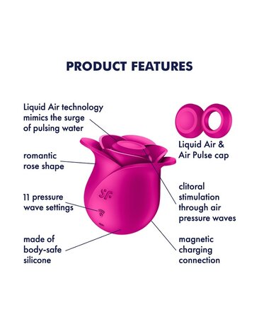 Satisfyer Satisfyer Pro 2 Classic Blossom – G-Punkt Vibrator mit Liquid-Air-Kappe Satisfyer Satisfyer Pro 2 Classic Blossom – G-Punkt Vibrator mit Liquid-Air-Kappe