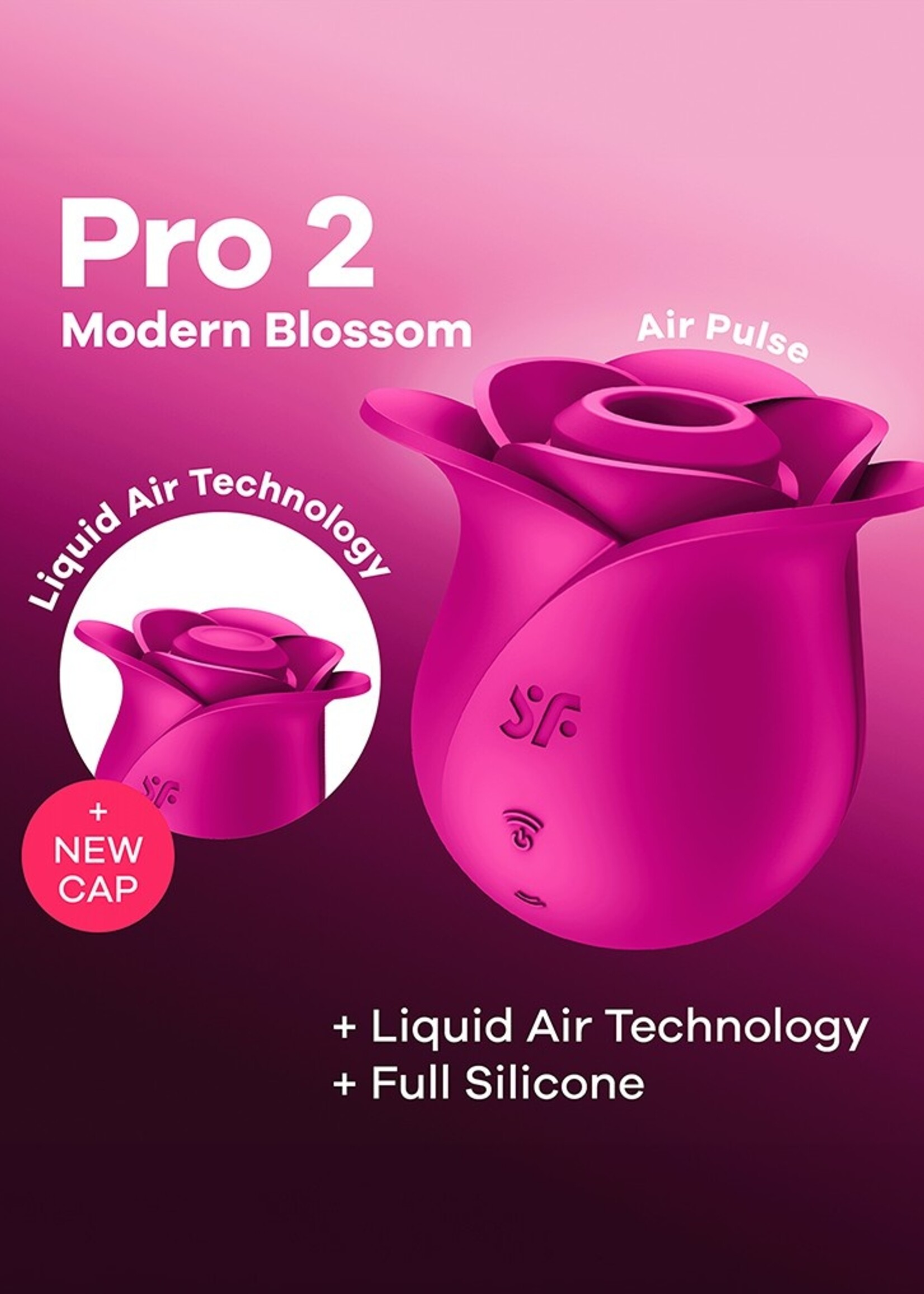 Satisfyer Pro 2 Modern Blossom - Vibrateur à air pulsé - Rose