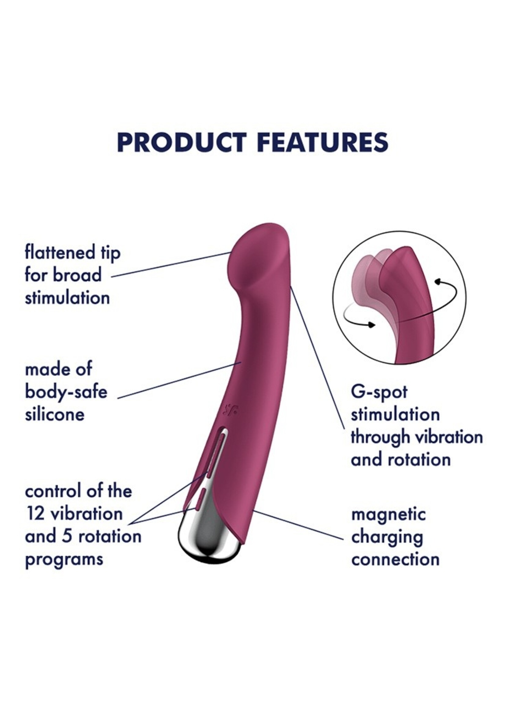 Satisfyer Spinning G-Spot 1 – G-spot vibrator met rotatie