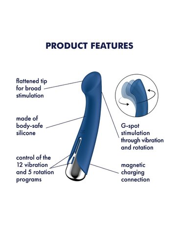 Satisfyer Spinning G-Spot 1 - Vibrateur point G - Blue