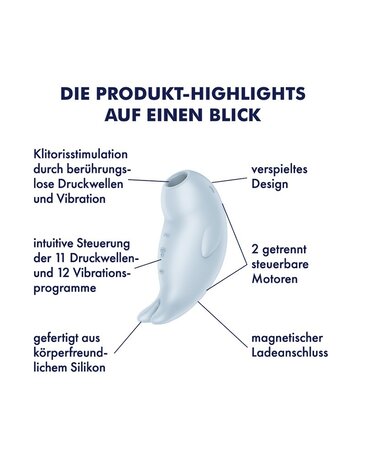 Satisfyer Satisfyer - Seal You Soon - Air Pulse Vibrator - Blue Satisfyer Satisfyer - Seal You Soon - Air Pulse Vibrator - Blue