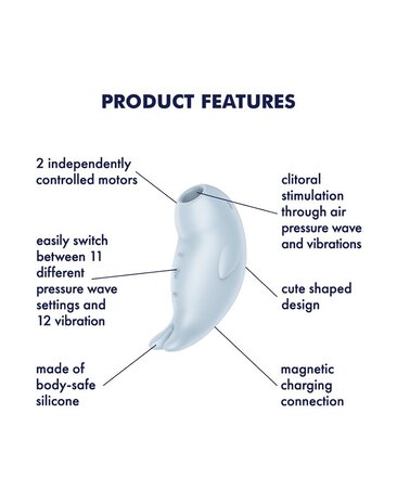 Satisfyer Satisfyer - Seal You Soon - Luftimpuls-Vibrator - Blau