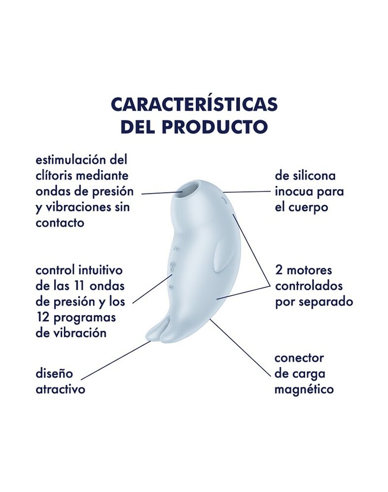 Satisfyer Seal You Soon - Vibrateur à impulsions d'air - Bleu