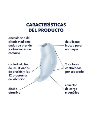 Satisfyer Seal You Soon - Vibrateur à impulsions d'air - Bleu