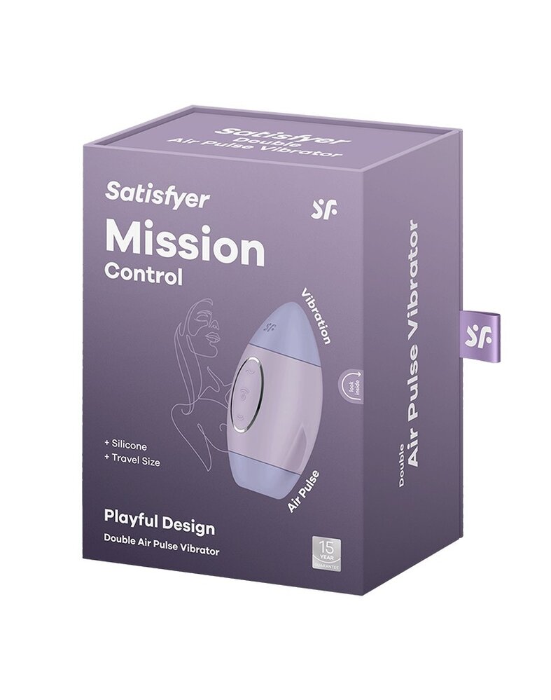 Satisfyer Mission Control - Vibromasseur Air Pulse avec 12 modes