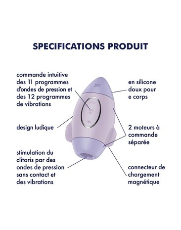 Satisfyer Satisfyer Mission Control - Air Pulse Vibrator mit 12 Modi Satisfyer Satisfyer Mission Control - Air Pulse Vibrator mit 12 Modi