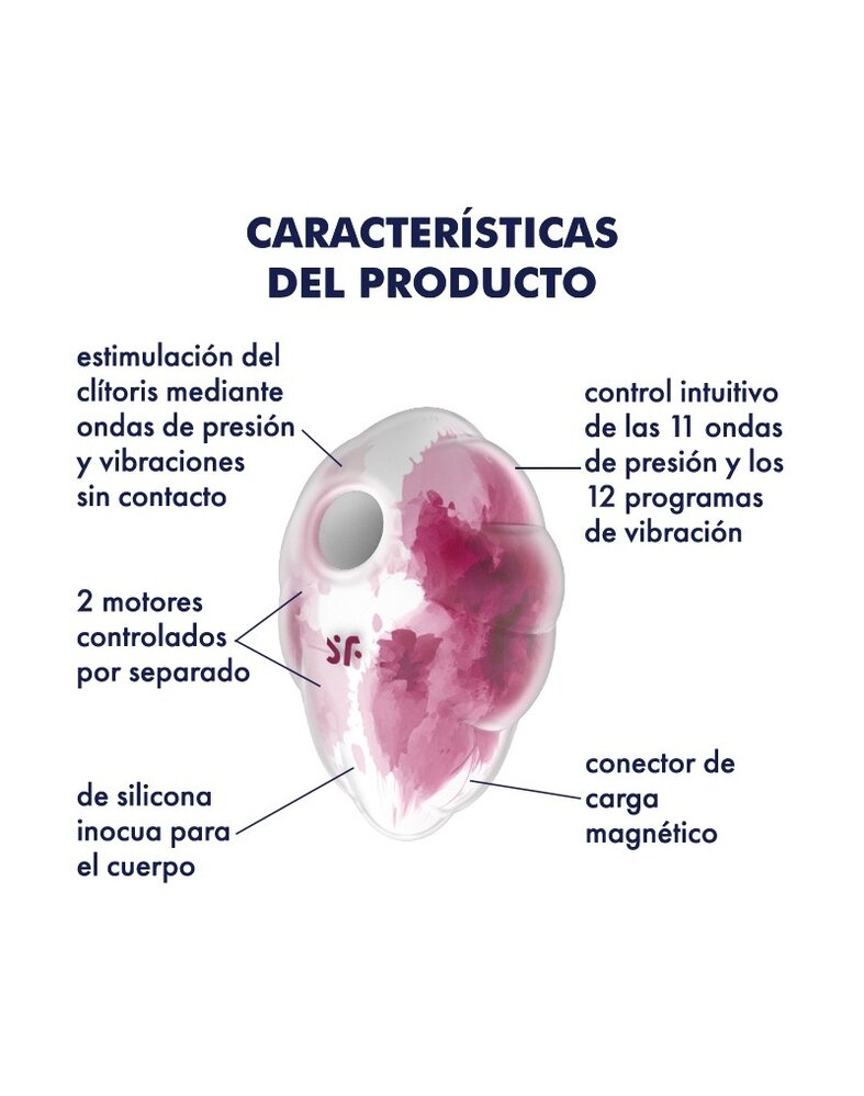 Satisfyer Cloud Dancer – G-spot vibrator met luchtpuls en vibratie Satisfyer Cloud Dancer – G-spot vibrator met luchtpuls en vibratie