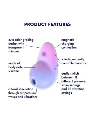 Satisfyer Pixie Dust – G-spot vibrator met luchtpuls en vibratie Satisfyer Pixie Dust – G-spot vibrator met luchtpuls en vibratie