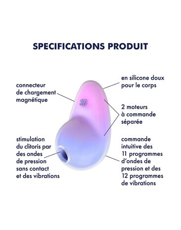 Satisfyer Pixie Dust – G-spot vibrator met luchtpuls en vibratie Satisfyer Pixie Dust – G-spot vibrator met luchtpuls en vibratie