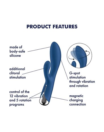 Satisfyer Satisfyer Spinning Rabbit 1 - Vibromasseur Rabbit avec Rotation et Vibration