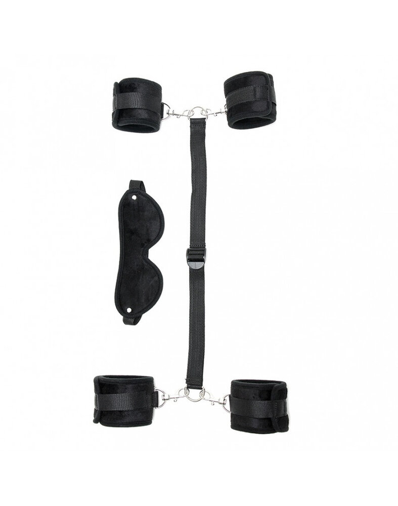 Rimba Bondage Play Rimba Soft Bondage Set – Set de bondage 6 pièces avec masque et sangle de connexion Rimba Bondage Play Rimba Soft Bondage Set – Set de bondage 6 pièces avec masque et sangle de connexion