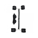 Rimba Bondage Play Softbondage Hand naar Enkel boeienset met Masker